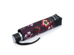 Isotoner Parapluie Femme Pliant Manuel Fleurs Pensées