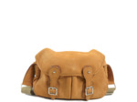Berthille Mini Pêche Sac Croisé Cuir Nubuck Chamois