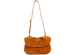 Bleu de Chauffe Sac Musette S Janice Cuir Suédé Ocre