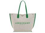 Longchamp Roseau Sac cabas toile L Vert