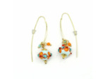 Boucles d'oreilles Aqua Coral