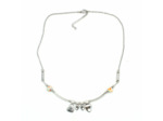 Collier famille argenté