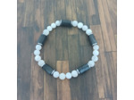 Bracelet Labradorite/Pierre de lune/Hématite