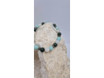 Bracelet amazonite labradorite blanche fushite OLPA2117
