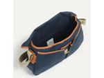 Bleu De Chauffe Léon Sac Besace En Coton Bleu Marin