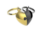 Metalmorphose Porte-clés Cœur à partager