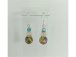 B.O. perles en verre multicolor
