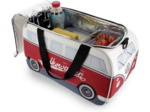 BRISA VW Collection - Volkswagen Combi Bus T1 Camper Van Sac Isotherme 25 L (Blanc/Rouge)