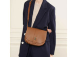 Lancaster Top Double Sac Besace A Rabat 470-61 Camel In Orange