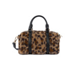 Lancaster Moumoute Mini Sac Polochon 518-053 Noir Léopard