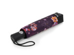 Isotoner Parapluie Pliant Automatique Fleurs Aubergine