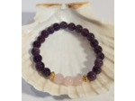 Améthyste, quartz rose
