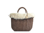 Le Voyage en Panier Moscopelli Medium Cabas Beige