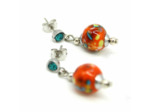 Boucles d'oreilles cristal PAPAYA