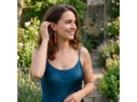 Boucles d'oreilles gouttes orange PAPAYA