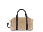 Lancaster Moumoute Mini Sac Polochon 518-053 Beige Noir