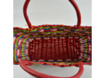Le Voyage en Panier Scoubidou Medium Cabas Framboise