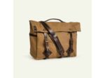 Bleu de Chauffe Sac Musette Cuir Et Toile Gaston Camel bm