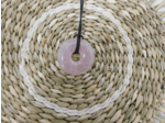 PENDENTIF DONUT QUARTZ ROSE