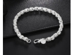 Bracelet chaîne ronde en argent