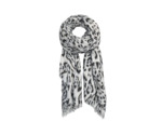 Farfouillette Léo Elégance Foulard Aux Motifs Léopards Gris Doré