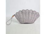 Biba Sunibel Pochette Crochet en Coton Tressé Lavanda
