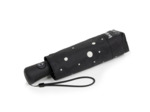Isotoner Parapluie Mini Pliant Automatique Pois Noir/Jaune