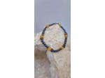 Bracelet hematite calcite orange OLPA1098/1094