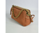 Mila Louise Mama XS V Petit Sac Trotteur Cuir Velours Tan