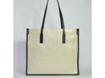 Berthille Sac Shopping Toile Beige / Noir