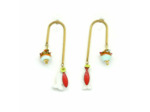 Boucles d'oreilles Citrus Coral