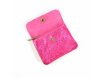 Farfouillette Porte-monnaie compact Cuir PM Fuchsia