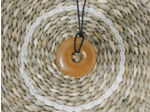 PENDENTIF DONUT AVENTURINE ORANGE
