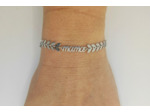 Bracelet épi argenté "MAMA"