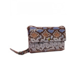 Yolète Andy Sac Pochette Cuir Python Rouge