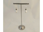 Boucles d'oreilles perles de culture d'eau douce/argent
