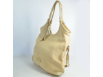 Mila Louise Pold CM Sac Hobo Toile et Cuir Ambre