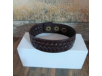Bracelet cuir homme marron 3