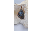 Pendentif labradorite + cable olpa480