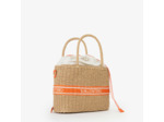 Valentino Boho Petit Sac Panier Porté Main Natural/Arancio