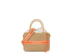 Valentino Boho Petit Sac Panier Porté Main Natural/Arancio
