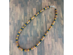 Collier bois/pierres de lave