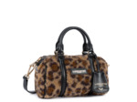 Lancaster Moumoute Mini Sac Polochon 518-053 Noir Léopard