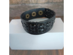 Bracelet cuir homme noir 5