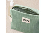 Hindbag Leon Trousse Cosmétique Velours Vert D'eau