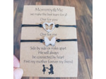2 bracelets Maman et Moi papillon