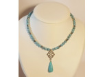 Collier en turquoise/argenté