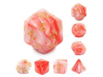 Lot de 7 dés en boîte – Fusion Rose et Rouge
