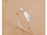 Bague en argent plume
