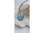 Pendentif en larimar avec cordon argent 925 olpa723
